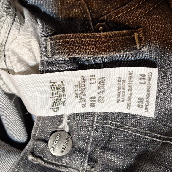 Mens Grey Denizen Jeans - Picture 5 of 9